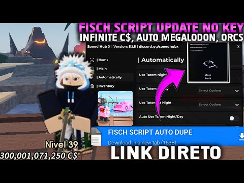 🎣[UPD] 💘 FISCH SCRIPT NO KEY: AUTO FISH, DUPE TOTEM, AUTO ORCAS e AUTO MEGALODON, DUPE COIN C$!