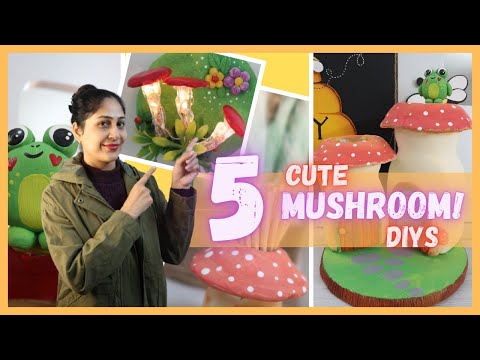 5 Cute Mushroom Ideas for your home decor 🏡
