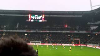 Werder Bremen - Eintracht Braunschweig 0:0// 26.01.14 Pyro im Gästeblock