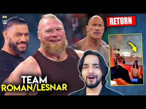 TEAM Roman Reigns & Brock Lesnar Arrival🤯?....The Rock Match Date, Money in the Bank 2024 Result