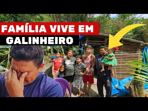 TENTE NÃO CHORAR: FAMÍLIA MORA EM GALINHEIRO ISOLADA NA MATA