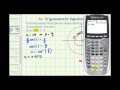 Understanding Radian Solutions in Trigonometric Equations