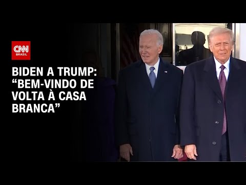 Biden a Trump: “Bem-vindo de volta à Casa Branca” | CNN NA POSSE DE TRUMP