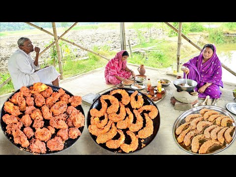 বর্ষায় মুচমুচে চিকেন পাকোড়া আর চিংড়ি মাছের পাকোড়া রেসিপি একদম রেস্টুরেন্টের মতো