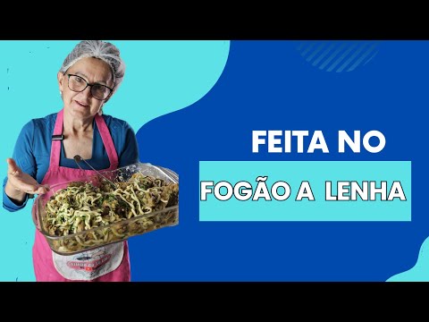 🔥 MACARRONADA COM GALINHA CAIPIRA NO FOGÃO A LENHA! 🍝🐔 | RECEITA CASEIRA DA VÓ ELOA!