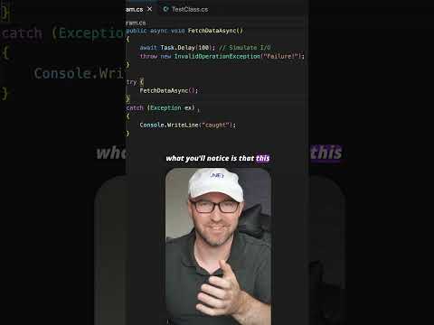 The Danger of "async void" #csharp #dotnet #coding