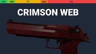 Desert Eagle Crimson Web Wear Preview