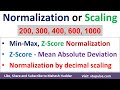 Data Normalization Techniques and Concepts
