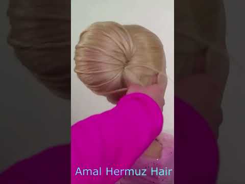 Bun hairstyle #hairstyle #hair #weddinghair #bunhairstyle #diyhairstyle #video #video #hair