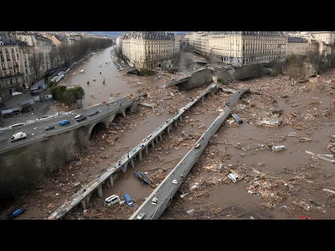 France is drowning! Worst flooding in 40 years has left entire areas underwater