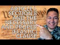 Congressional Powers and Constitutional Clauses