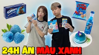 Thử Thách 24H Chỉ Ăn Đồ “ Màu Xanh Dương “ Cùng Khánh Linh Và Cái Kết ?