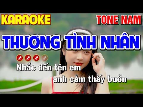 [ Siêu Phẩm ] THƯƠNG TÌNH NHÂN Karaoke Nhạc Sống Tone Nam | Bến Tình Karaoke