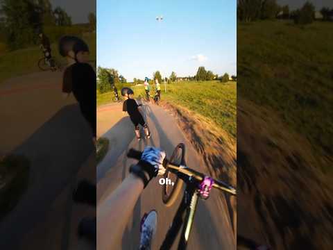 Close calls😬 #mtb #pumptrack *
