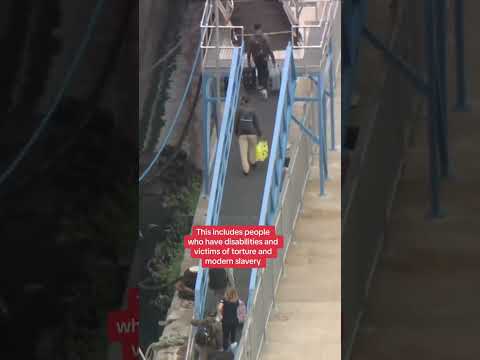 Asylum seekers board Bibby Stockholm