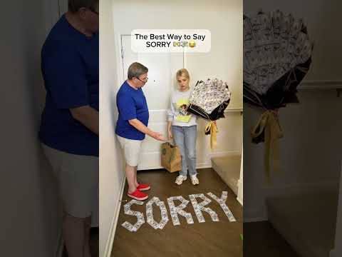 The Best Way to Say SORRY ๐ต๐ธ๐ #funnyfamily #comedy #humor #family #funnyvideos