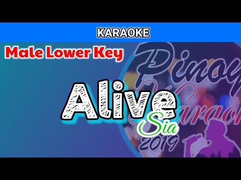 Alive by Sia (Karaoke : Male Lower Key)