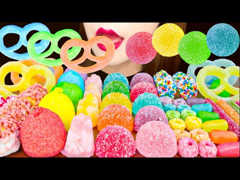 【ASMR】【咀嚼音 】虹色のデザート🌈MUKBANG 먹방 食べる音 EATING SOUNDS NO TALKING