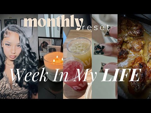 MONTHLY RESET | WEEK IN MY LIFE VLOG (dying my hair, new nails, cook with me, temu haul, etc…)