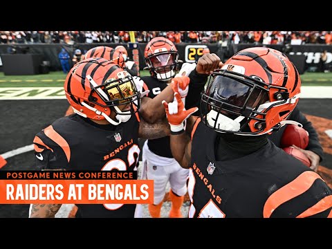 Watch Live: Bengals Postgame News Conference | Super Wild Card Weekend vs. Las Vegas video clip