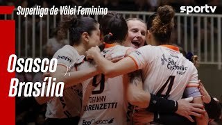 OSASCO 3 x 1 BRASÍLIA | MELHORES MOMENTOS | SUPERLIGA MASCULINA DE VÔLEI 2024/25 | sportv