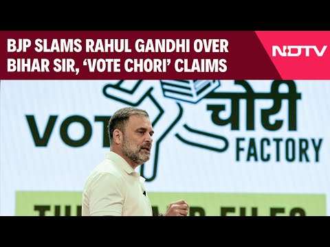 BJP Vs Congress | BJP Slams Rahul Gandhi Over Bihar SIR, Calls 'Vote Chori' Claim A Sham