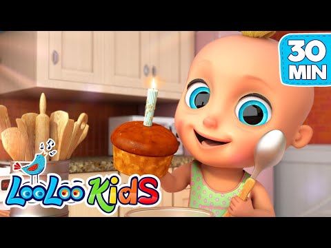 🧁 Cupcake & Sweet Songs for Children | 30-Min Tasty Music Compilation by LooLoo Kids