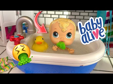 NEW Baby alive crib life dolls Morning routine ☀️ Rosie is sick 🤢