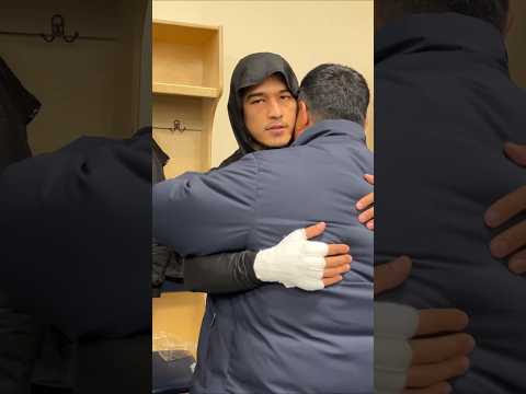 🇺🇿 Поддержка отца перед боем