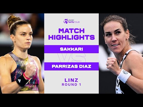 Maria Sakkari vs. Nuria Parrizas Diaz | 2023 Linz Round 1 | WTA Match Highlights