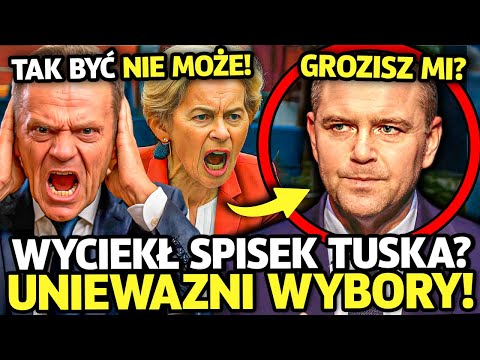 SKANDAL! DONALD TUSK I URSULA VON DER LEYEN W PANICE! WYCIEKŁY NIEWYGODNE DOKUMENTY!