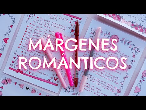 MÁRGENES BONITOS 🥰¿CÓMO DECORAR UNA CARTA DE AMOR? 💘 IDEAS para ESCRIBIR y REGALAR en SAN VALENTÍN