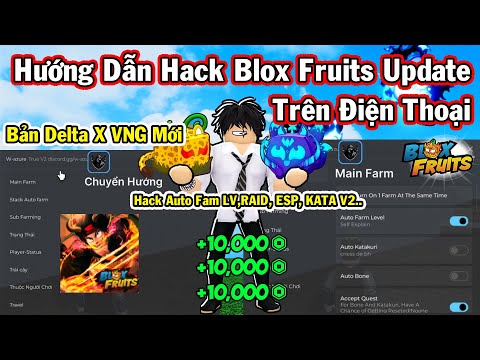 Hướng Dẫn Hack Blox Fruits 22 DELTA X VNG Mới Trên Điện Thoại Auto Farm Level 2660 - Jikey Roblox