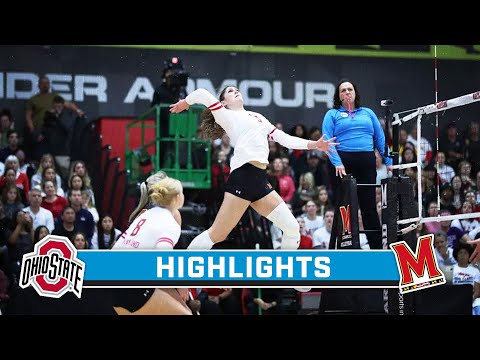 Ohio State at Maryland | Highlights | Big Ten Volleyball | Nov. 12, 2023