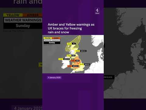 Amber and Yellow warnings as UK braces for freezing rain and snow