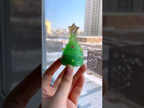 ❣️🍄❣️mini clay Christmas tree｜clay diy videos｜how to make cute crafts art craft kawaii ideas special