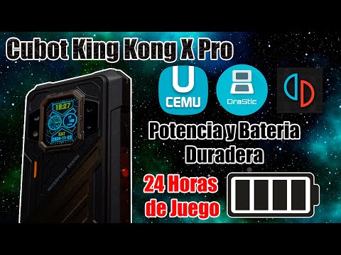 Potencia y Batería Duradera En Videojuegos Hasta 24 horas de Juego sin parar (CUBOT KING KONG X PRO)