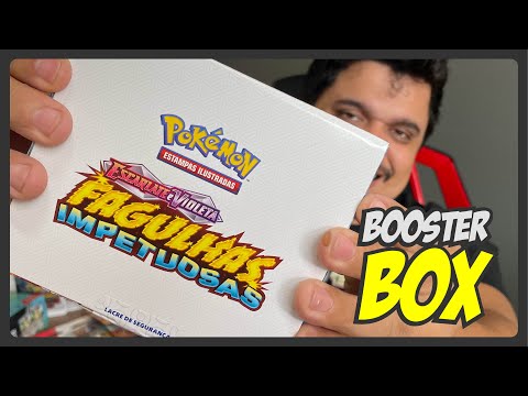 ABRI A BOOSTER BOX DE FAGULHAS IMPETUOSAS A NOVA COLEÇÃO DE POKEMON TCG