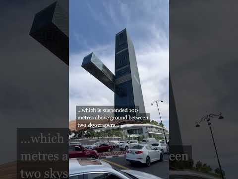 World's longest cantilever opens over six-lane highway in Dubai  | #Shorts | Dezeen