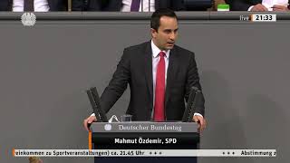 Rede von Mahmut Özdemir (SPD) zur Sicherheit bei Sportgroßveranstaltungen (15.04.2021)