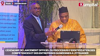 Paris 🇲🇫  | Discours du Ministre des Affaires Étrangères Dr. Morissanda KOUYATÉ