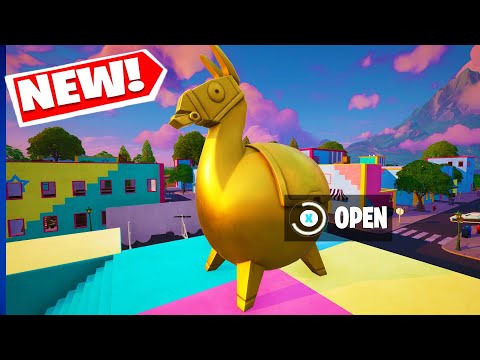 How To Open The Secret Giant Golden Llama in Squid Games Update Fortnite