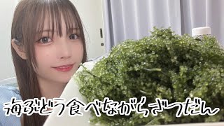 【顔出し】海ブドウ食べながら雑談！【めでぃ】