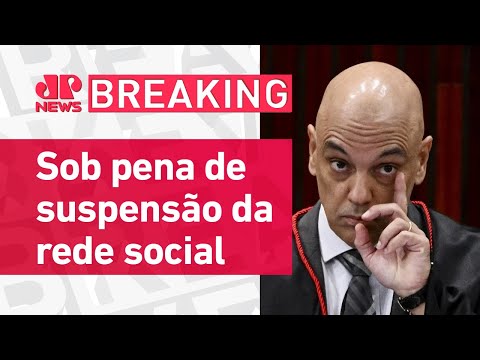 Moraes dá 24 horas para o Elon Musk indicar novo representante do X no Brasi | BREAKING NEWS