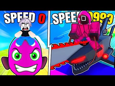 Going From SLOWEST to FASTEST In Roblox Fish Training