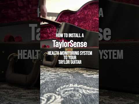 How to install TaylorSense, which monitors your guitar's humidity, temp, battery life & impacts.