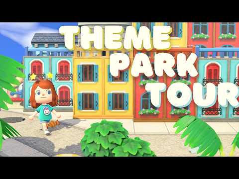 Colorful THEME PARK Island Tour in Animal Crossing 🎪