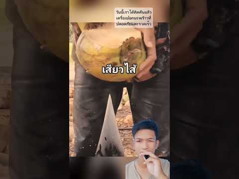 วิธีปอกมะพร้าวแบบใหม่