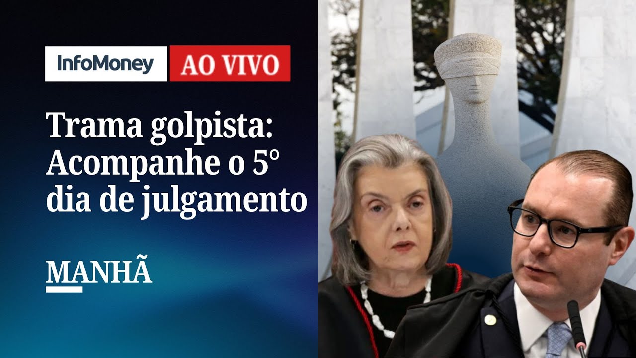 AO VIVO: MANHÃ | Acompanhe o 5º dia de julgamento da tentativa de golpe de estado no STF