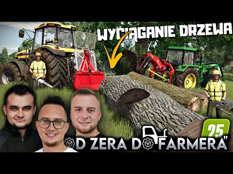 "OD ZERA, DO FARMERA" #4 - WYCINKA DRZEW POD POLE 😱 WYRYWANIE PNI & WYCIĄGANIE KŁÓD DREWNA 🌾 MST